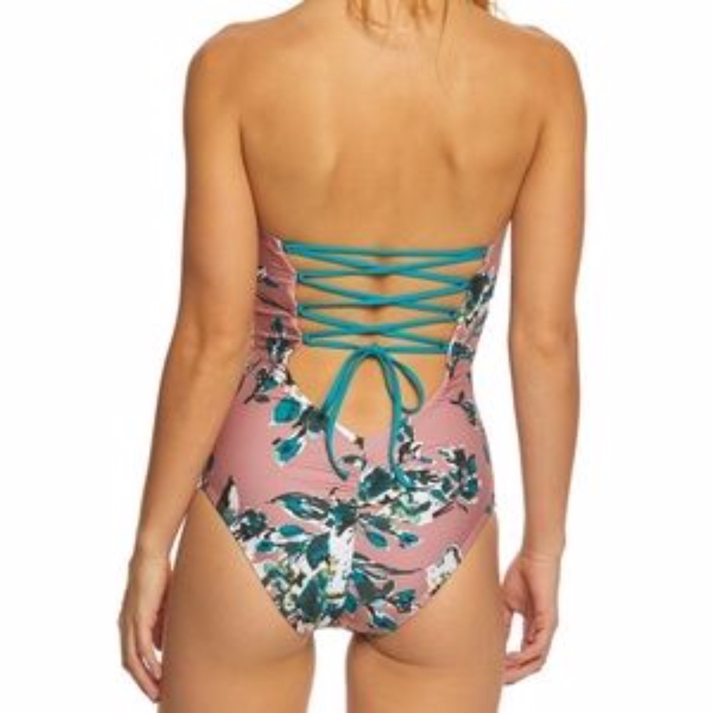 Splendid Watercolor Floral One Piece Sandy - Picture 2 of 2